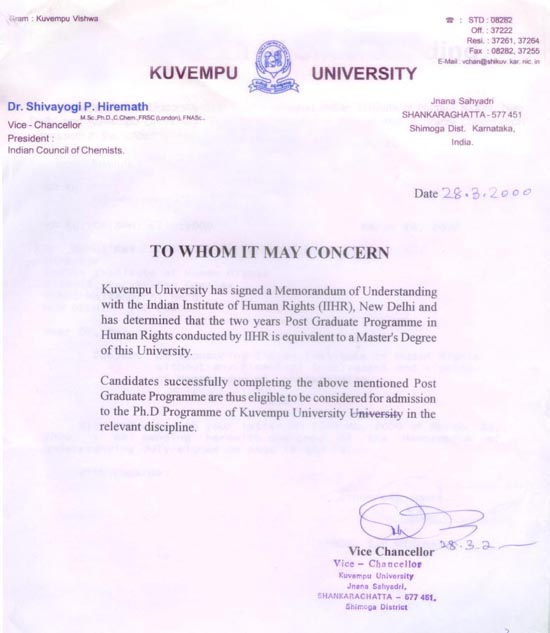 kuvempu university